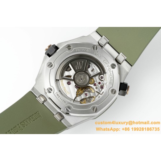 Royal Oak Offshore Diver 15720 42mm SS/RU Green/Stk APS A4308 Super Clone