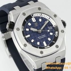 Royal Oak Offshore Diver 15720 42mm SS/RU Blue/Stk APS A4308 Super Clone