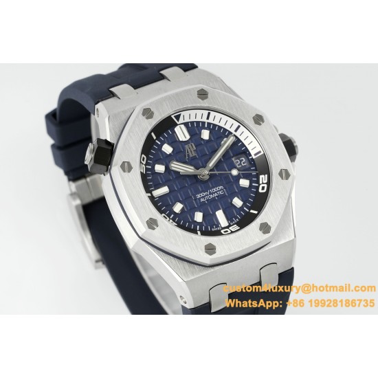 Royal Oak Offshore Diver 15720 42mm SS/RU Blue/Stk APS A4308 Super Clone