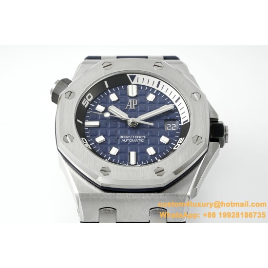 Royal Oak Offshore Diver 15720 42mm SS/RU Blue/Stk APS A4308 Super Clone