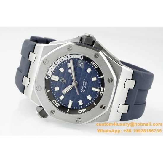 Royal Oak Offshore Diver 15720 42mm SS/RU Blue/Stk APS A4308 Super Clone
