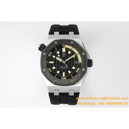 Royal Oak Offshore Diver 15720 42mm SS/RU Black/Stk APS A4308 Super Clone