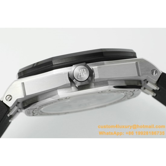 Royal Oak Offshore Diver 15720 42mm SS/RU Black/Stk APS A4308 Super Clone