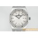 Royal Oak Ladies 67651 33mm Dia SS/SS White ZF Swiss Qtz