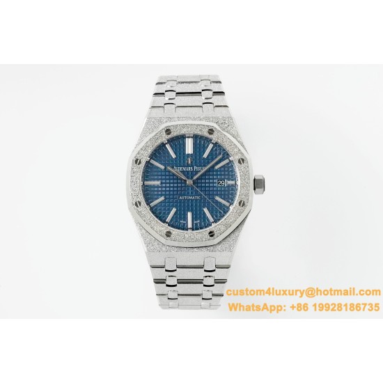 Royal Oak 15410 Frosted SS/SS Blue/Stk APSF SA3120 Super Clone