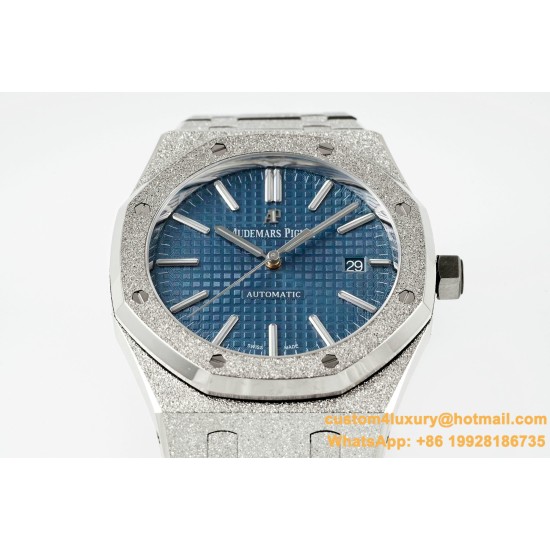 Royal Oak 15410 Frosted SS/SS Blue/Stk APSF SA3120 Super Clone