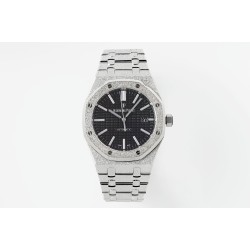 Royal Oak 15410 Frosted SS/SS Black/Stk APSF SA3120 Super Clone