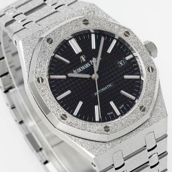 Royal Oak 15410 Frosted SS/SS Black/Stk APSF SA3120 Super Clone