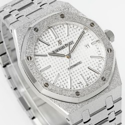 Royal Oak 15410 41mm SS White Textured Dial APSF SA3120 Super Clone