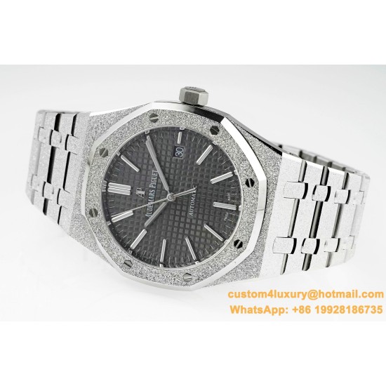 Royal Oak 15410 Frosted SS/SS Grey/Stk APSF SA3120 Super Clone