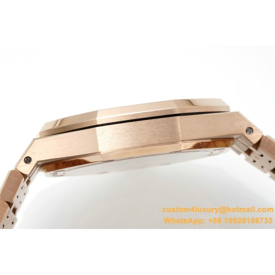 Royal Oak 41mm 15500 RG/RG Black/Stk APSF A4302 Super Clone