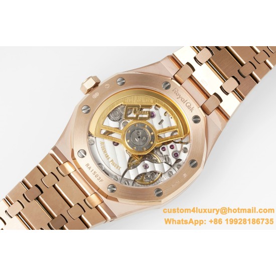 Royal Oak 41mm 15500 RG/RG Black/Stk APSF A4302 Super Clone