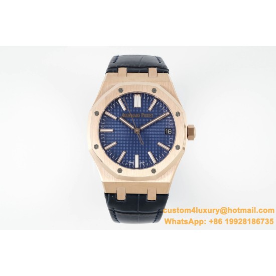 Royal Oak 41mm 15510 RG/LE Blue/Stk APSF A4302 Super Clone