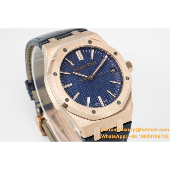 Royal Oak 41mm 15510 RG/LE Blue/Stk APSF A4302 Super Clone