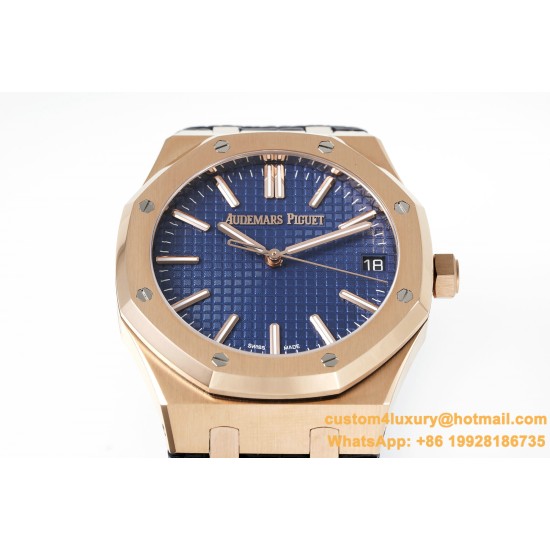 Royal Oak 41mm 15510 RG/LE Blue/Stk APSF A4302 Super Clone