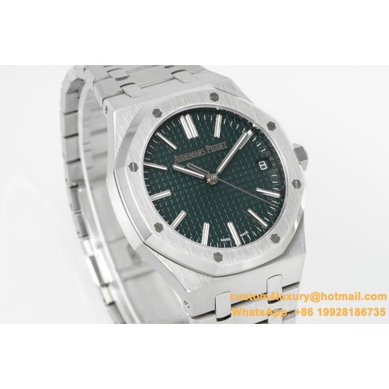 Royal Oak 41mm 15510 SS/SS Green/Stk APSF A4302 Super Clone