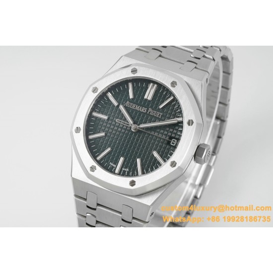 Royal Oak 41mm 15510 SS/SS Green/Stk APSF A4302 Super Clone