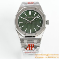 Royal Oak 50th Anniverary 41mm 15510 SS/SS Green ORF SA4302 Super Clone