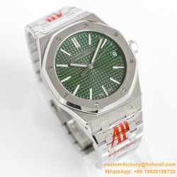 Royal Oak 50th Anniverary 41mm 15510 SS/SS Green ORF SA4302 Super Clone