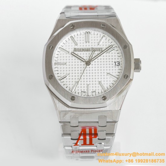Royal Oak 50th Anniverary 41mm 15510 SS/SS White ORF SA4302 Super Clone
