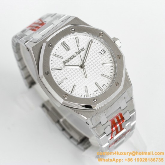 Royal Oak 50th Anniverary 41mm 15510 SS/SS White ORF SA4302 Super Clone