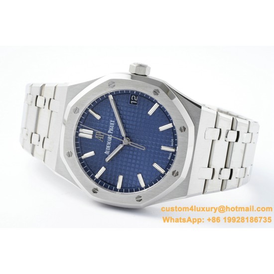 Royal Oak 41mm 15500 SS/SS Blue/Stk ZF V3 A4302 Super Clone
