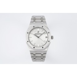 Royal Oak 41mm 15500 SS/SS White/Stk ZF V3 A4302 Super Clone