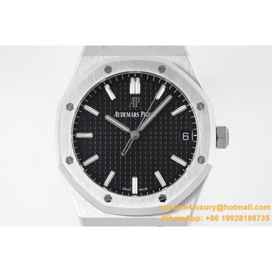 Royal Oak 41mm 15500 SS/SS Black/Stk ZF V3 A4302 Super Clone