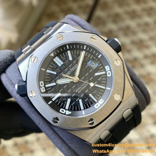 Royal Oak Offshore Diver 15703 42mm SS/SS Black Dial APSF SA3120