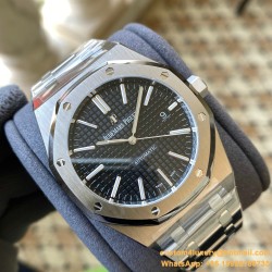 Royal Oak 15400 SS/SS Black/Stk APSF SA3120 Super Clone