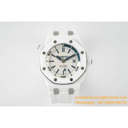 Royal Oak Diver 15707 CER/RU White IPF A3120