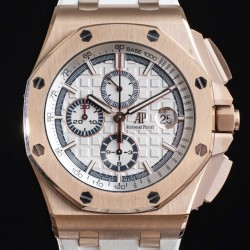 Royal Oak Offshore 44mm RG/RU White/Stk APF A3126