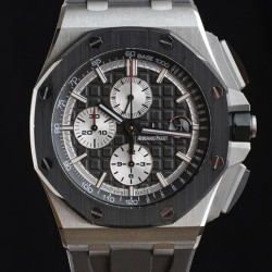 Royal Oak Offshore 26400IO 44mm SS/RU Black/White APF A3126