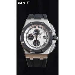 Royal Oak Offshore 44mm SS/RU White/Stk APF A3126