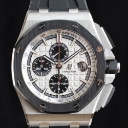 Royal Oak Offshore 44mm SS/RU White/Stk APF A3126