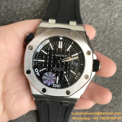 Royal Oak Offshore Diver 15710 42mm SS/RU Black JF SA3120 Super Clone