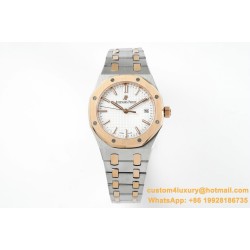 Royal Oak 77350 Ladies 34mm RG/SS White Dial 8F A5800