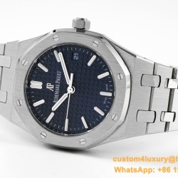 Royal Oak 77350 Ladies 34mm SS/SS Blue Dial 8F A5800