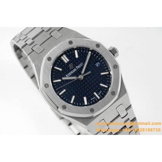 Royal Oak 77350 Ladies 34mm SS/SS Blue Dial 8F A5800