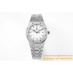 Royal Oak 77350 Ladies 34mm SS/SS White Dial 8F A5800