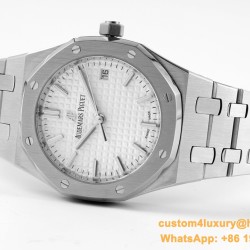 Royal Oak 77350 Ladies 34mm SS/SS White Dial 8F A5800