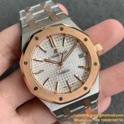 Audemars Piguet - Royal Oak Ref.15450 37mm RG/SS White JF A2824 Mod3120