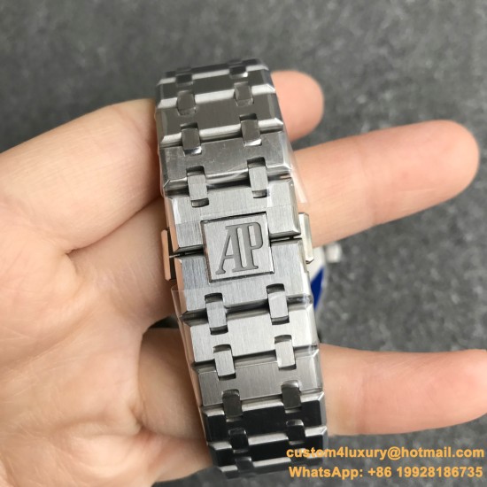 Royal Oak 41mm 15500 SS/SS White/Stk ZF V3 A4302 Super Clone