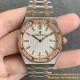 Royal Oak Ladies 33mm RG/SS Diamond/White JF Swiss Qtz