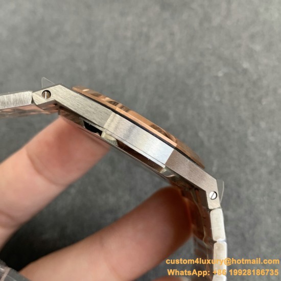 Royal Oak Ladies 33mm RG/SS Diamond/White JF Swiss Qtz