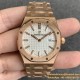 Royal Oak Ladies 33mm RG/RG White JF Swiss Qtz