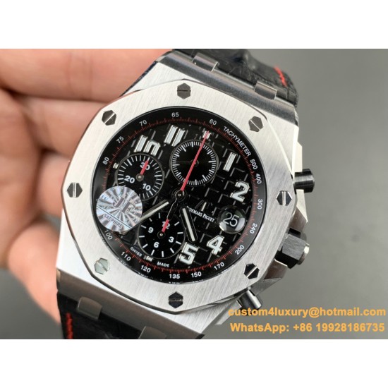Royal Oak Offshore 42mm SS/RU Black/Black/Num JF A3126
