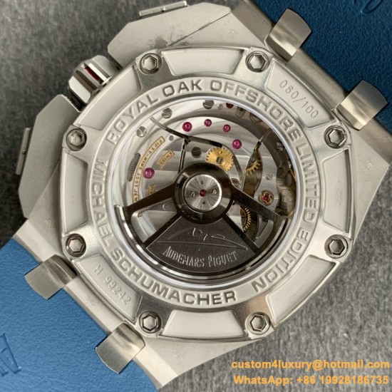 Royal Oak Offshore 44mm Michael Schumacher SS/RU Grey/Blue JF A3126