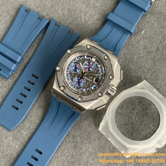 Royal Oak Offshore 44mm Michael Schumacher SS/RU Grey/Blue JF A3126