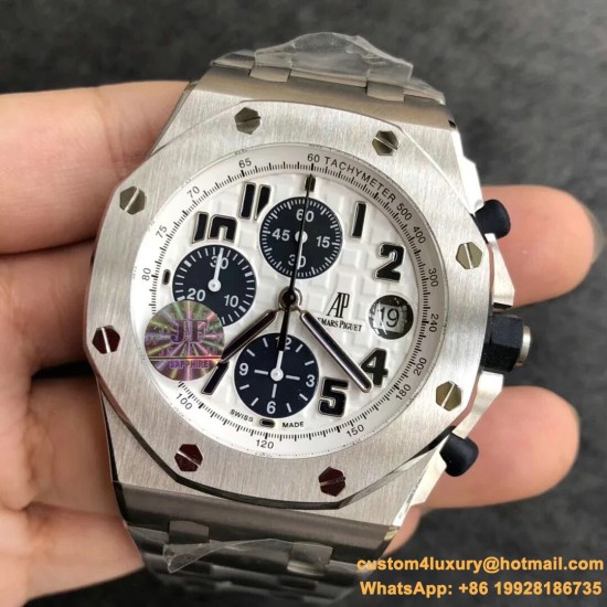 Royal Oak Offshore 26170ST 42mm SS/SS White Dial JF A7750